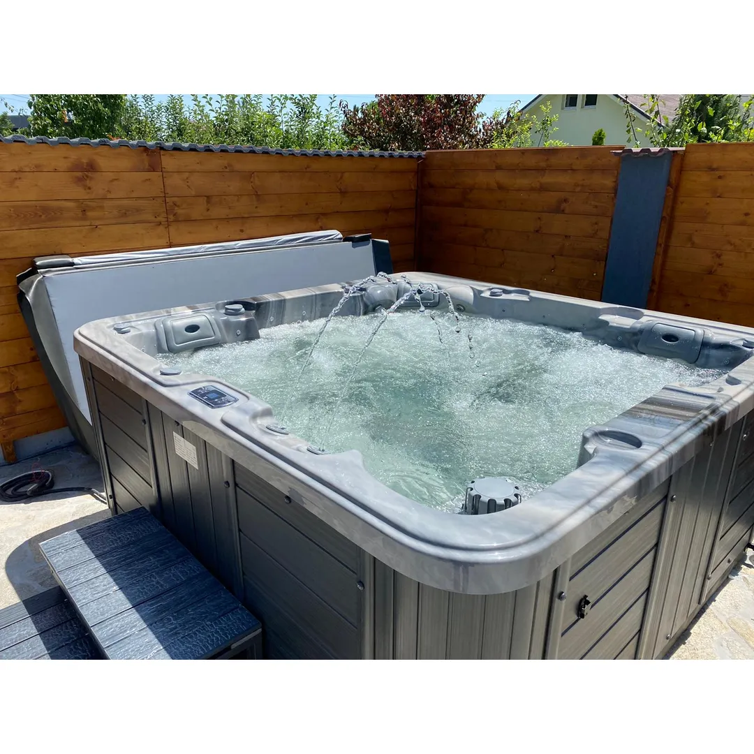 Jacuzzi exterior 313A Gecko, Storm Grey, 5 persoane, acril antibacterian, mască gri [18]