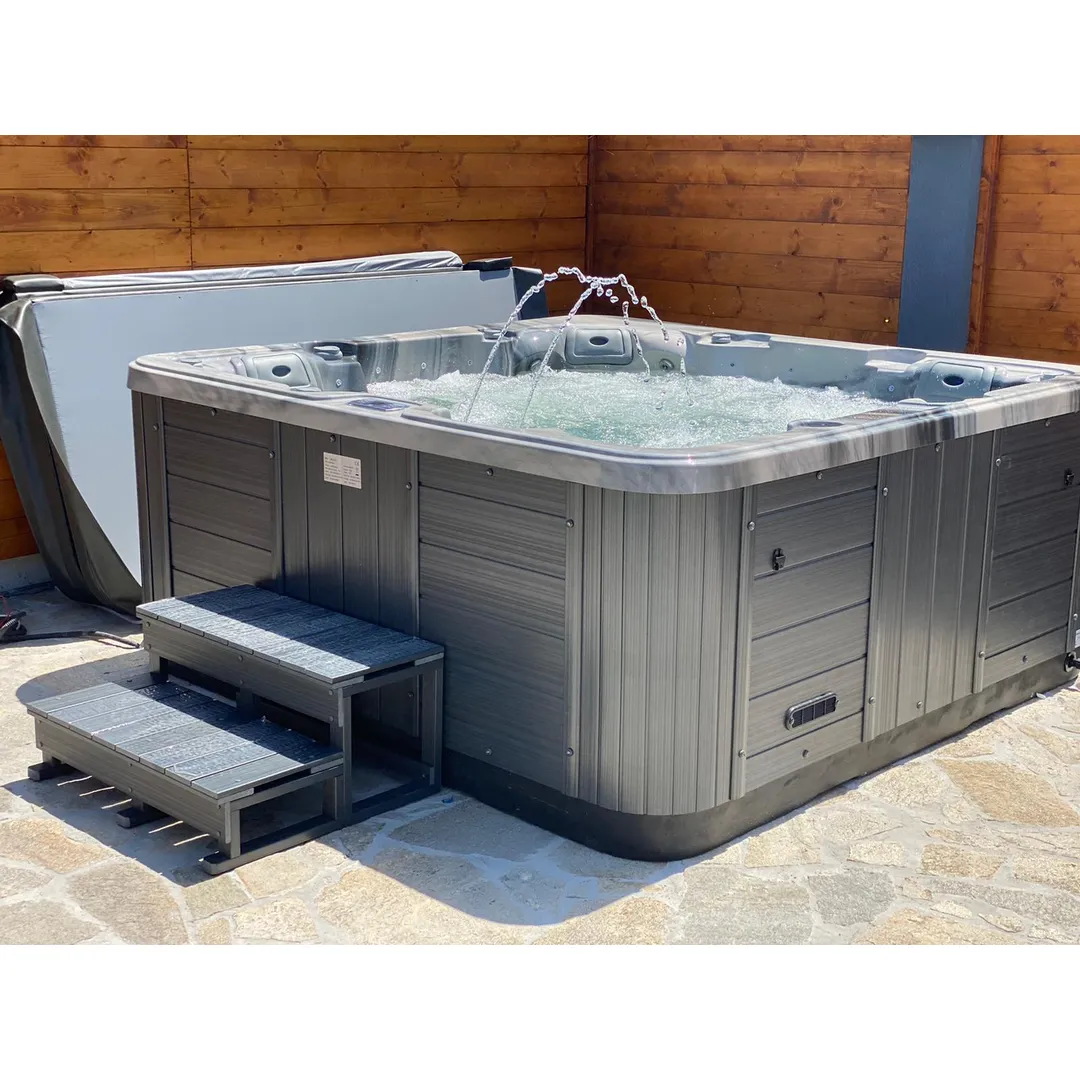 Jacuzzi exterior 313A Gecko, Storm Grey, 5 persoane, acril antibacterian, mască gri [16]