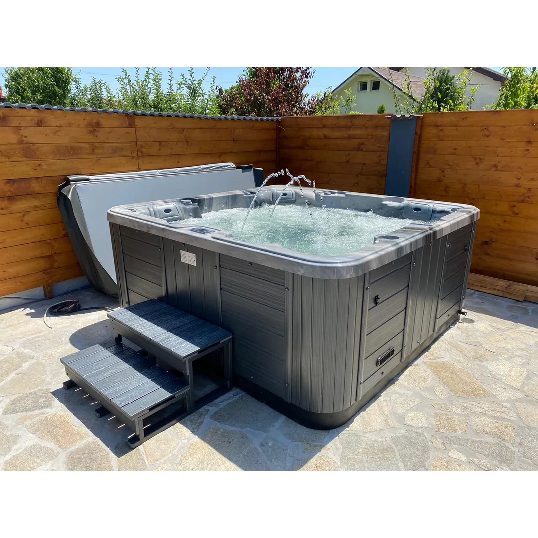 Jacuzzi exterior 313A Gecko, Storm Grey, 5 persoane, acril antibacterian, mască gri [17]