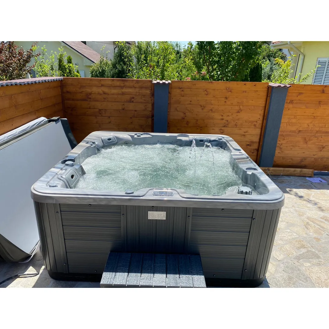 Jacuzzi exterior 313A Gecko, Storm Grey, 5 persoane, acril antibacterian, mască gri [15]