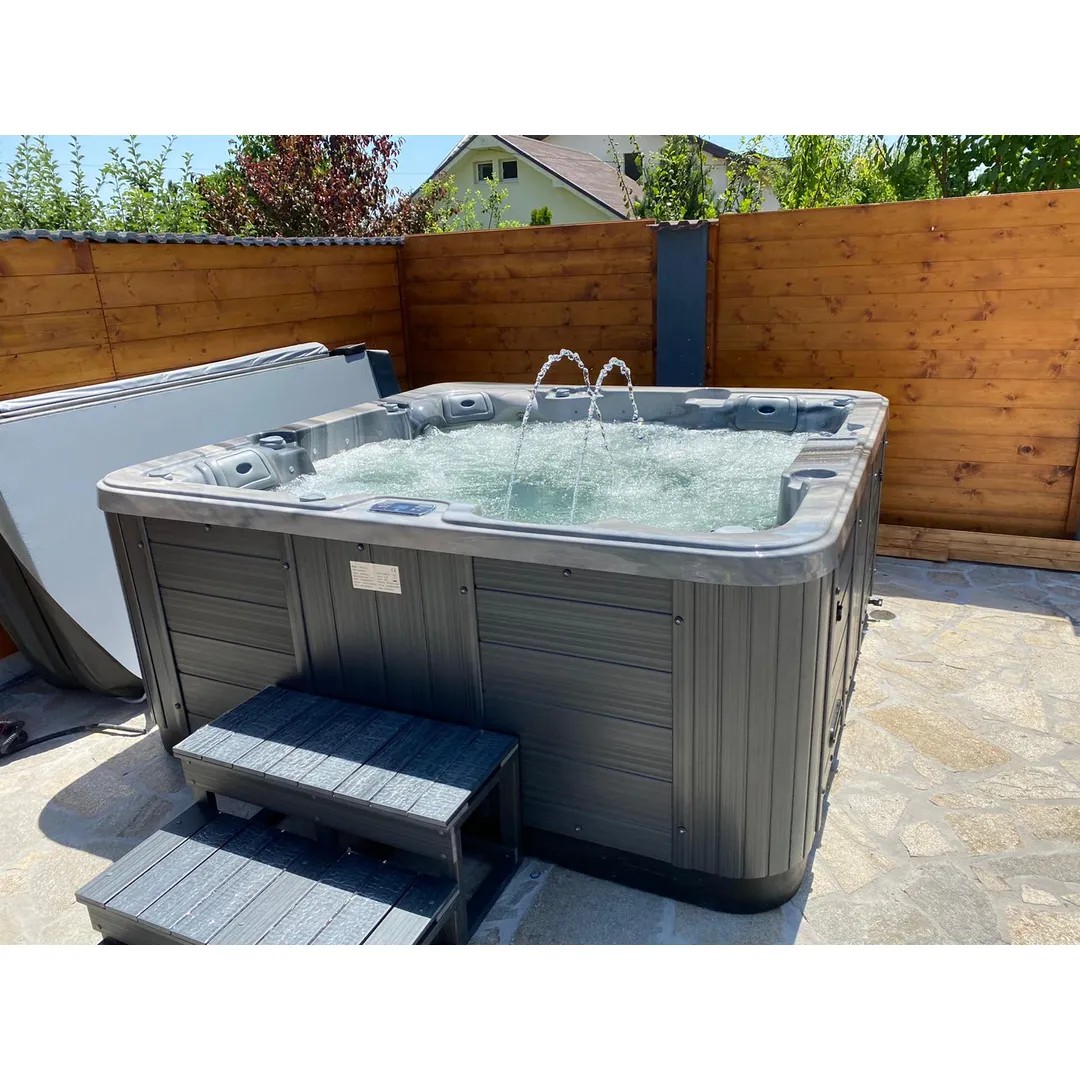 Jacuzzi exterior 313A Gecko, Storm Grey, 5 persoane, acril antibacterian, mască gri [21]