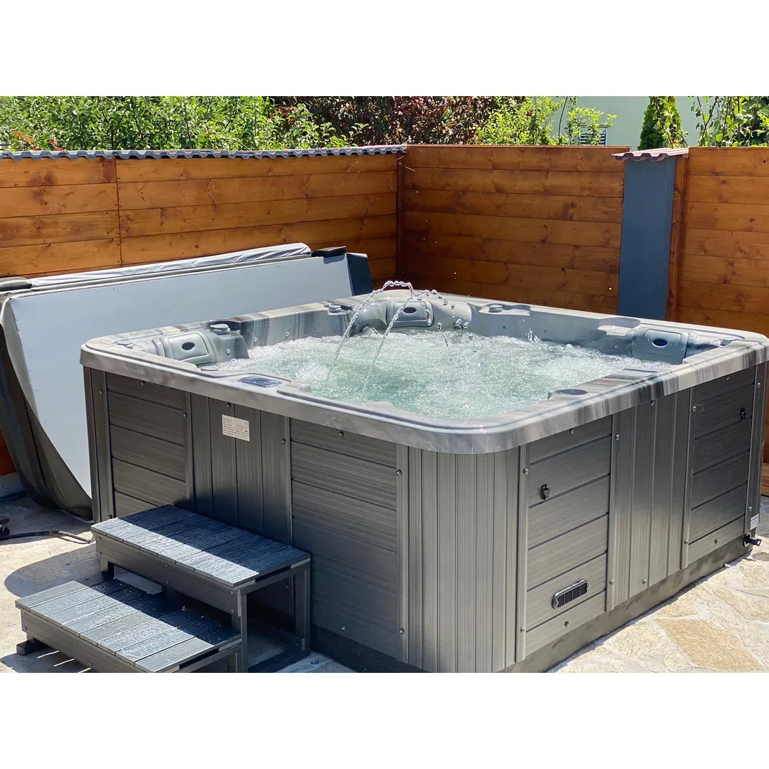 Jacuzzi exterior 313A Gecko, Storm Grey, 5 persoane, acril antibacterian, mască gri [19]
