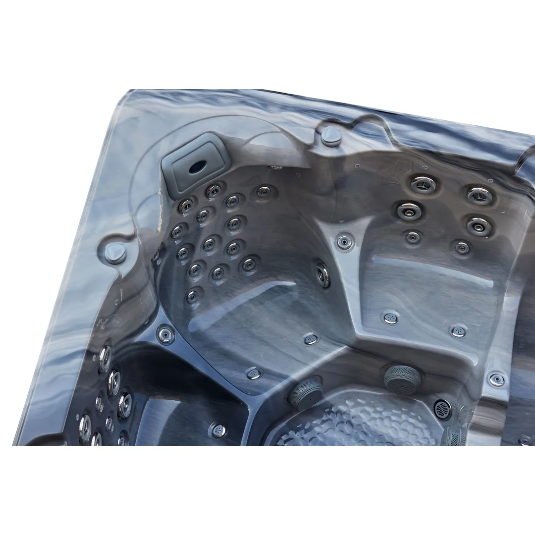 Jacuzzi exterior 313A Gecko, Storm Grey, 5 persoane, acril antibacterian, mască gri [10]