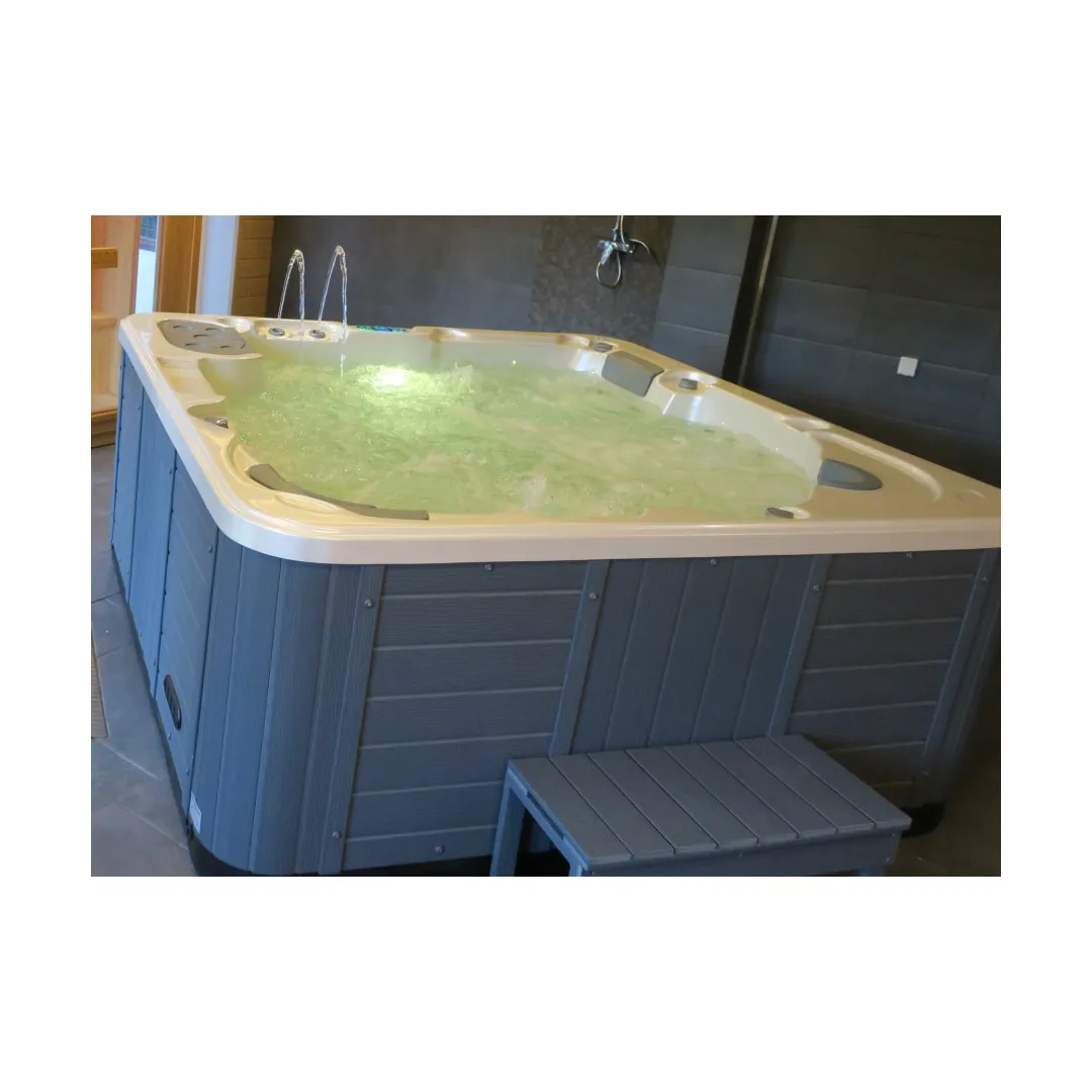 Jacuzzi exterior 319 Gecko, Alb perlat, 6 persoane, acril antibacterian,mască gri [12]