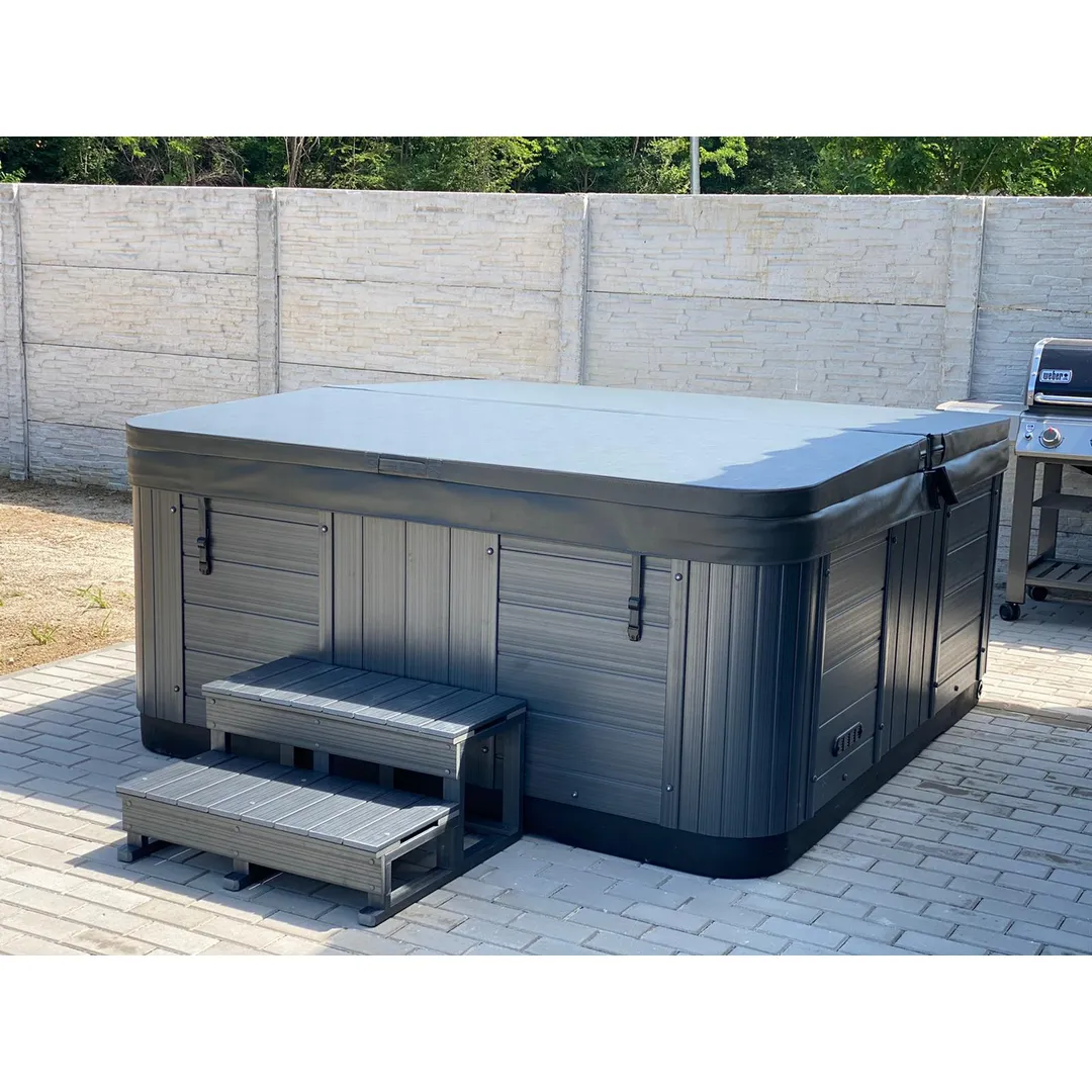 Jacuzzi exterior 319 Gecko, Alb perlat, 6 persoane, acril antibacterian,mască gri [25]