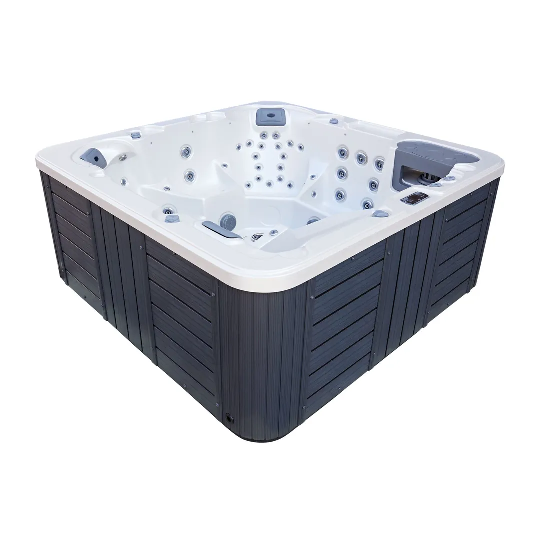 Jacuzzi exterior 319 Gecko, Alb perlat, 6 persoane, acril antibacterian,mască gri [2]