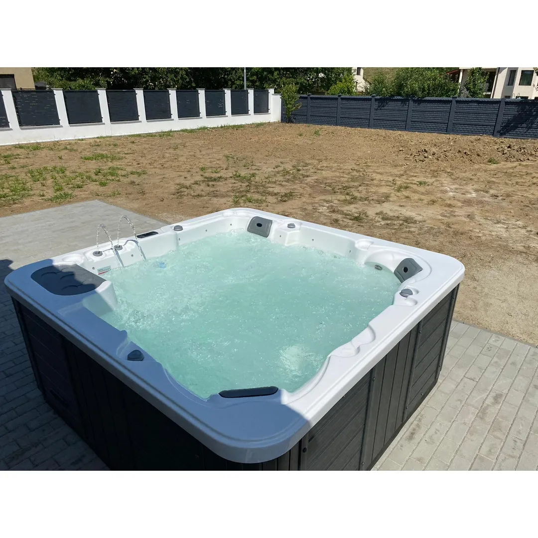 Jacuzzi exterior 319 Gecko, Alb perlat, 6 persoane, acril antibacterian,mască gri [27]