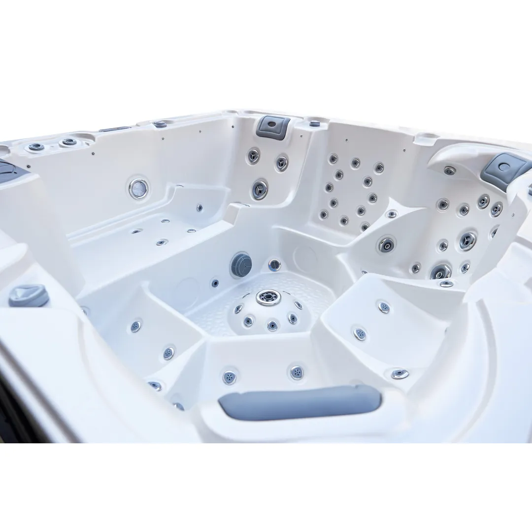 Jacuzzi exterior 319 Gecko, Alb perlat, 6 persoane, acril antibacterian,mască gri [6]