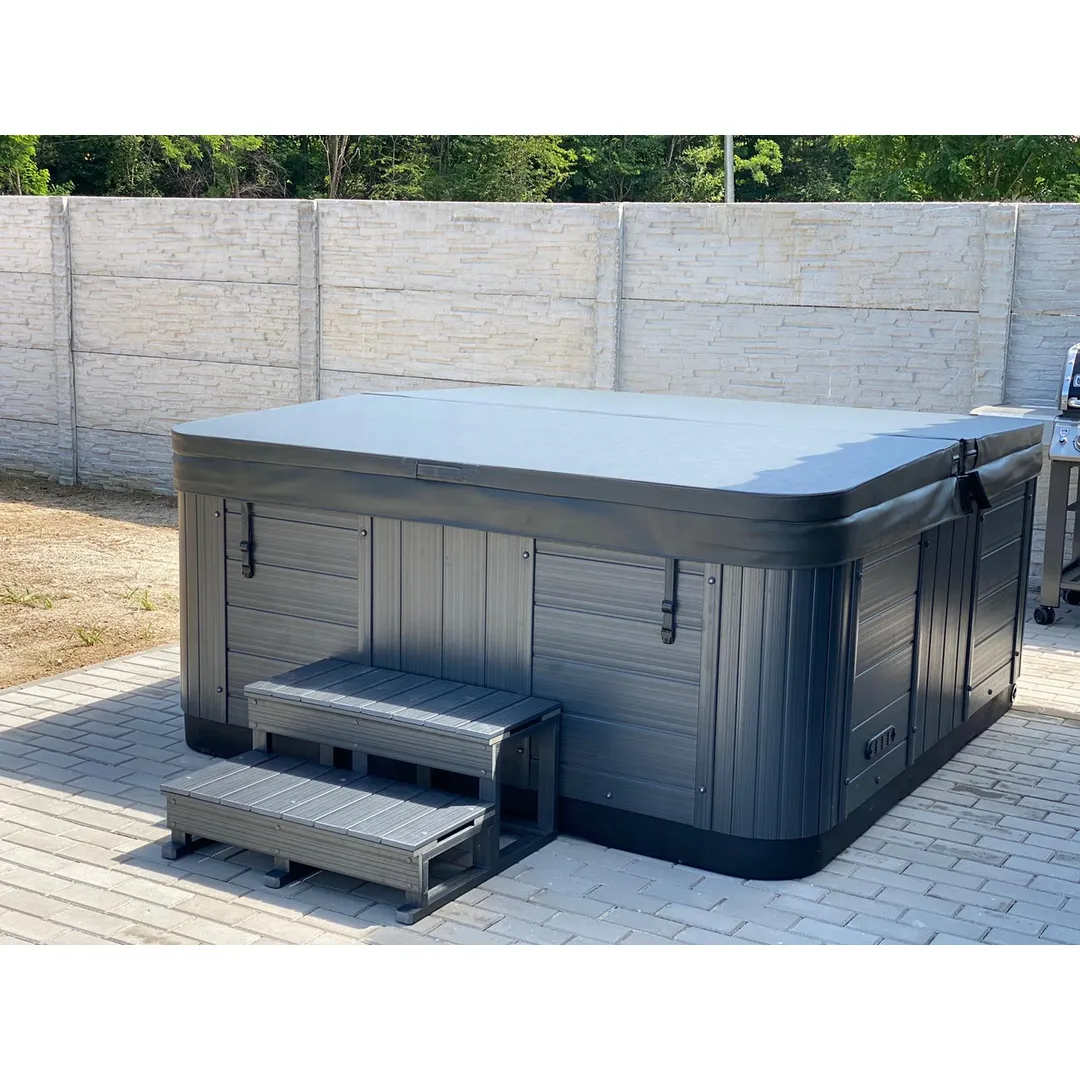 Jacuzzi exterior 319 Gecko, Alb perlat, 6 persoane, acril antibacterian,mască gri [15]