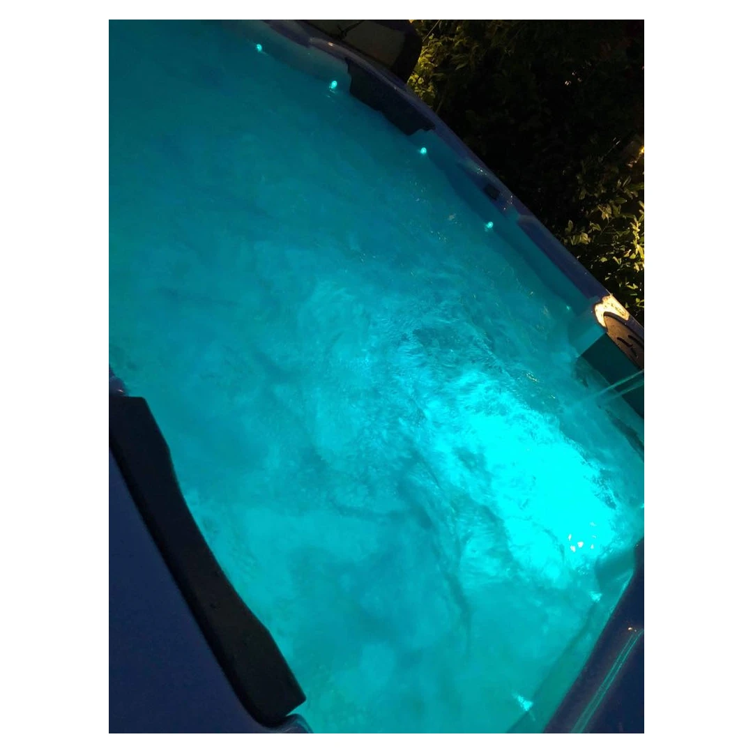 Jacuzzi exterior 319A Gecko, Alb, 6 persoane, acril antibacterian, mască maro [23]