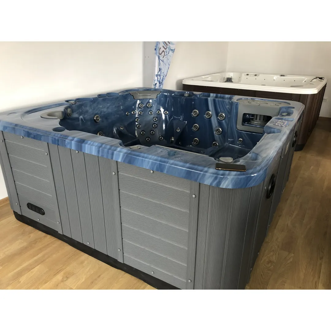 Jacuzzi exterior 319A Gecko, Albastru Marin, 6 persoane, acril antibacterian, masca gri [11]