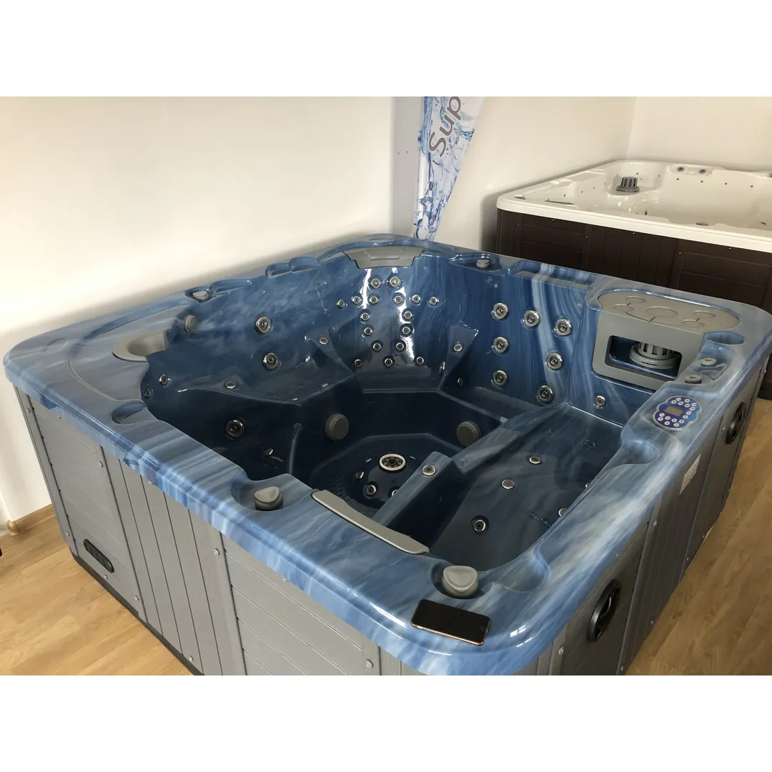 Jacuzzi exterior 319A Gecko, Albastru Marin, 6 persoane, acril antibacterian, masca gri [16]