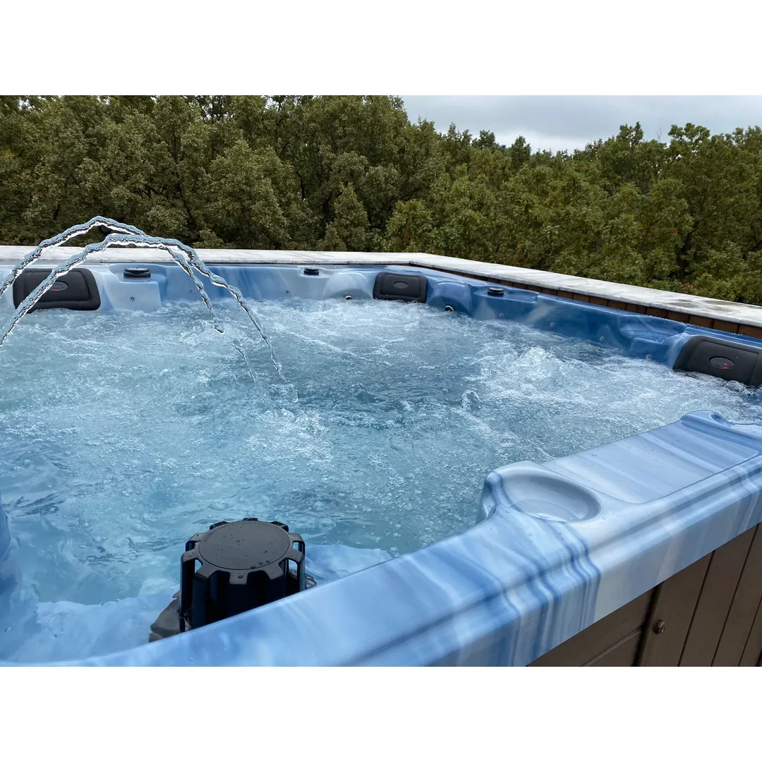 Jacuzzi exterior 319A Gecko, Albastru Marin, 6 persoane, acril antibacterian, masca maro [10]