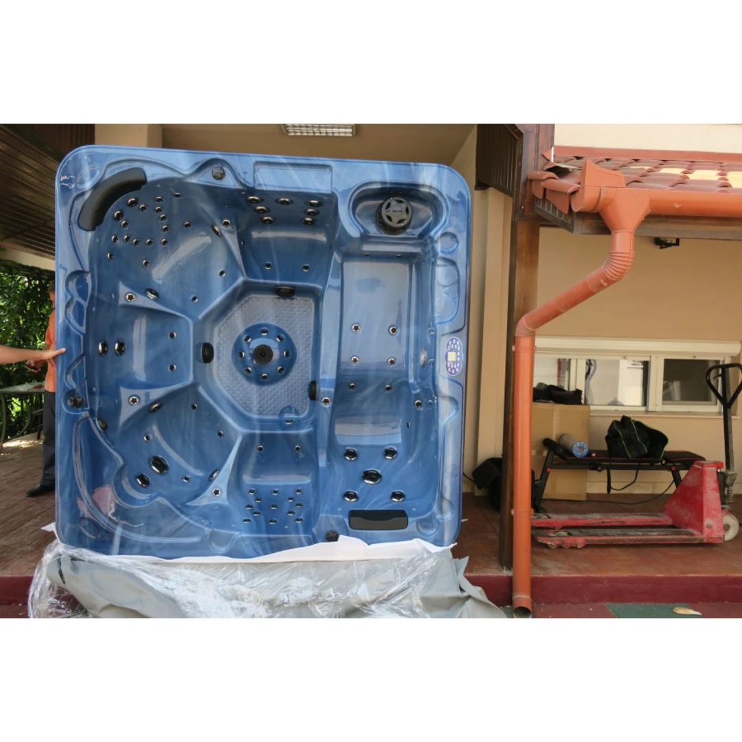 Jacuzzi exterior 319A Gecko, Albastru Marin, 6 persoane, acril antibacterian, masca maro [13]