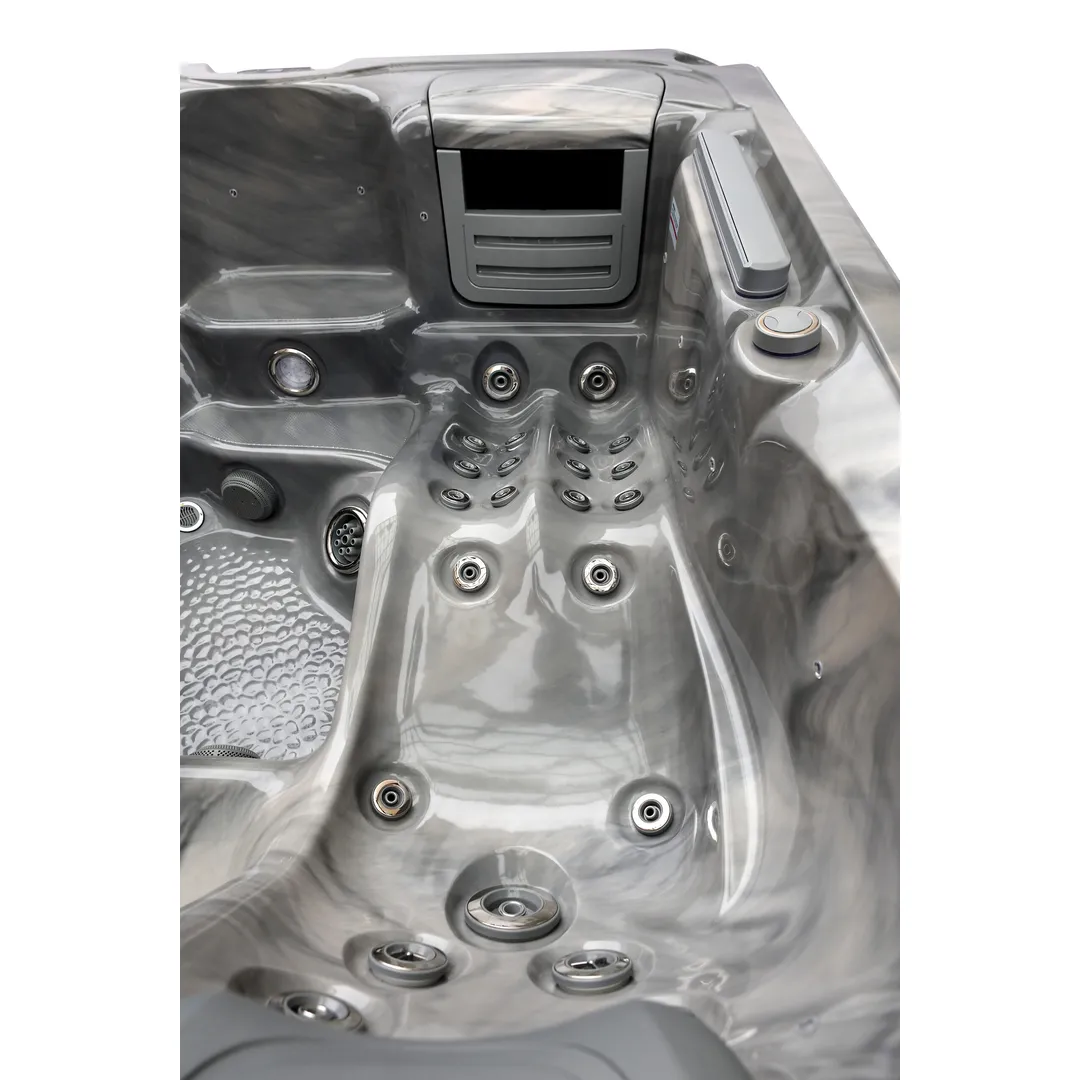 Jacuzzi exterior 644 Gecko, Storm Grey, 4 persoane, acril antibacterian [12]