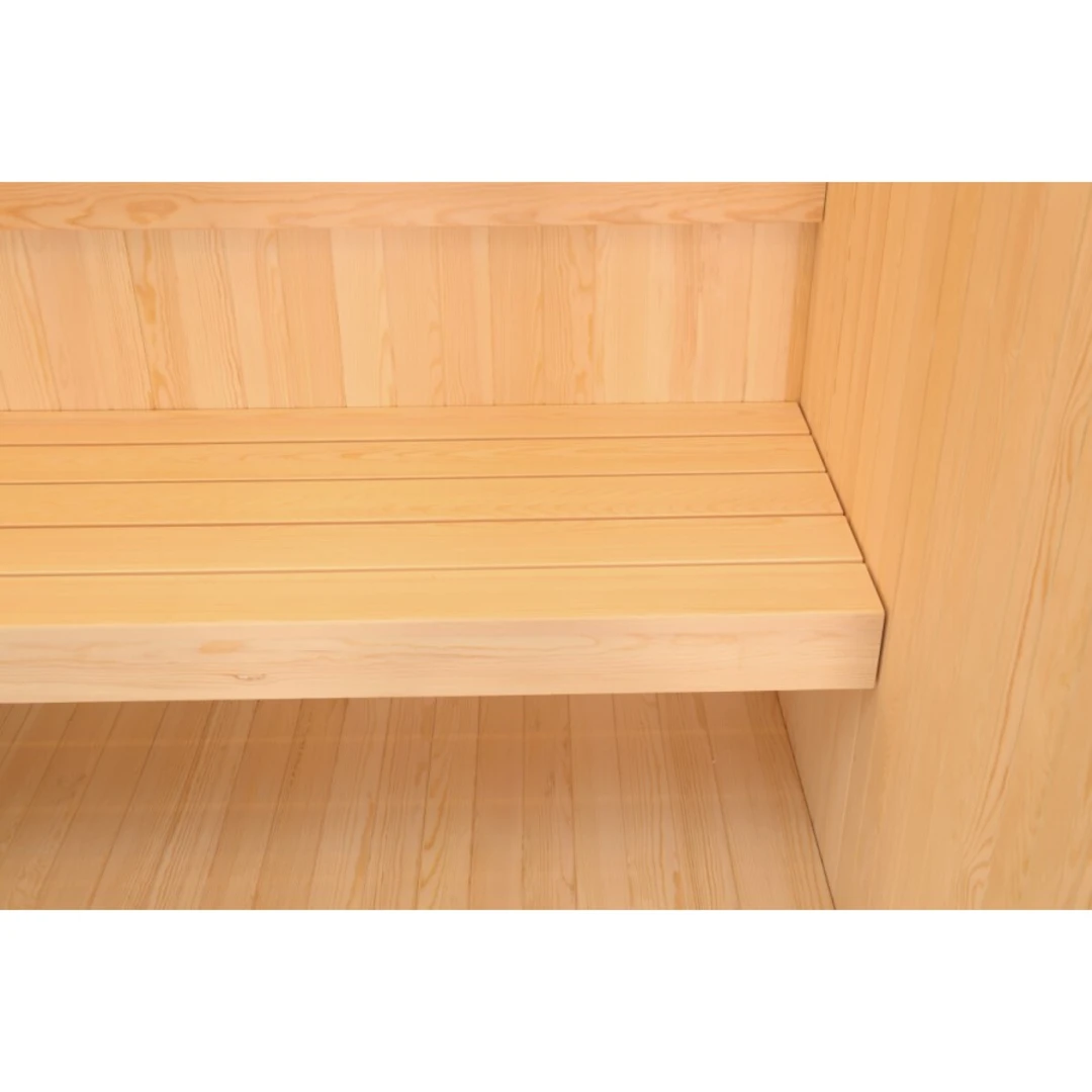 Saună finlandeză 3 persoane WS-CC03A, fațadă frontală sticlă [9]