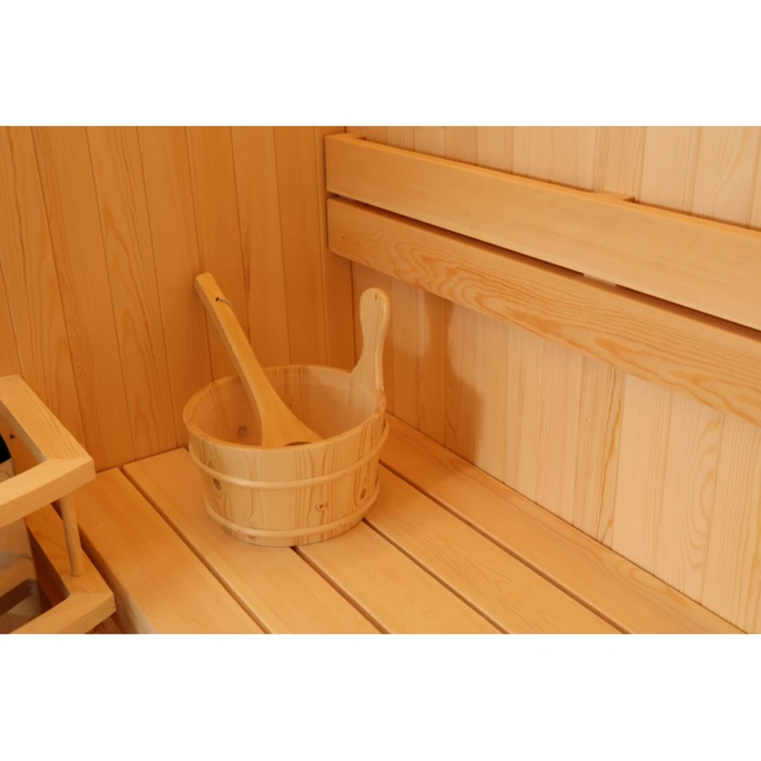 Saună finlandeză 3 persoane WS-CC03A, fațadă frontală sticlă [7]