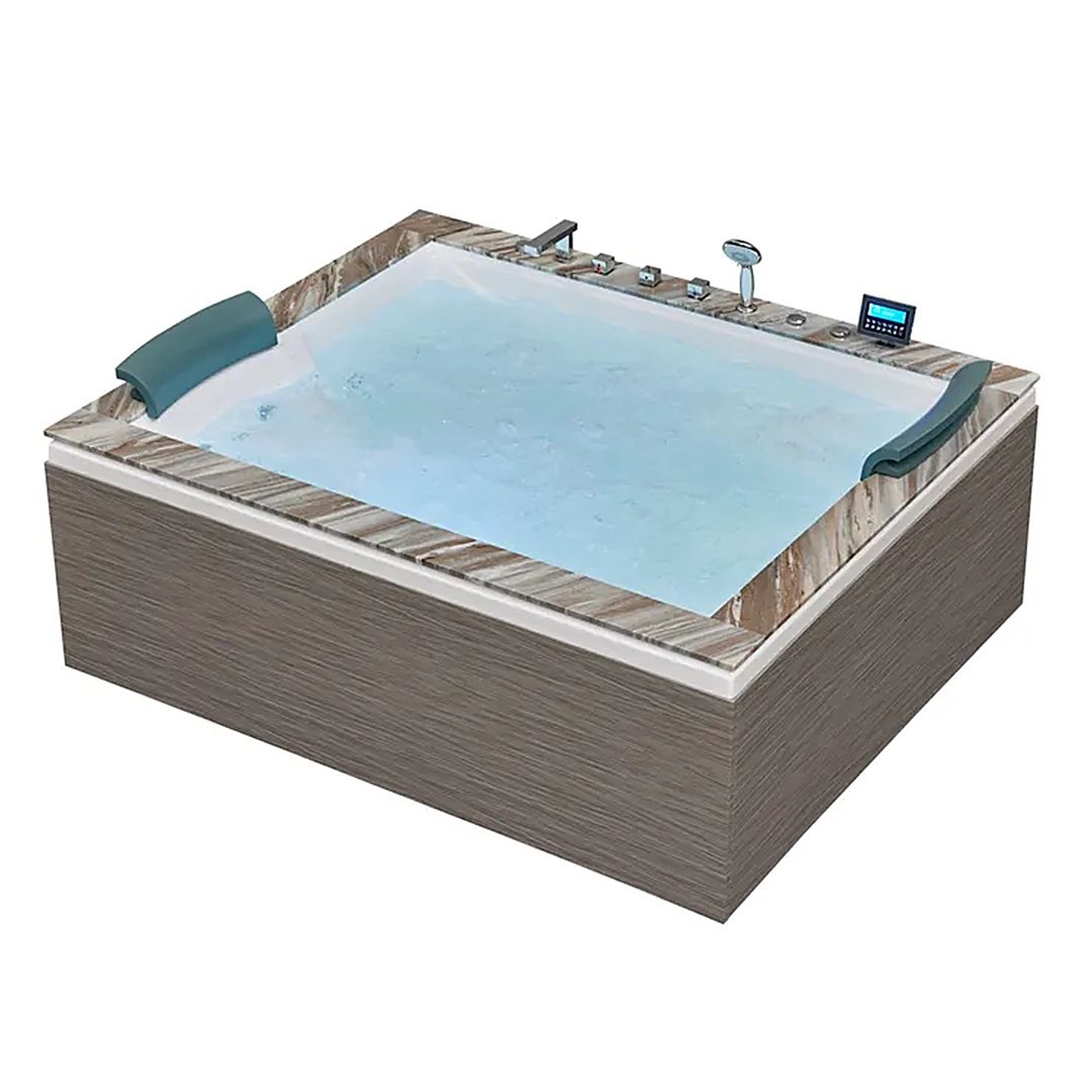 Cada cu hidromasaj - Cada cu hidromasaj 2 persoane, SPA-0502, Rocky Ash & Palissandro, la perete, cu încălzitor