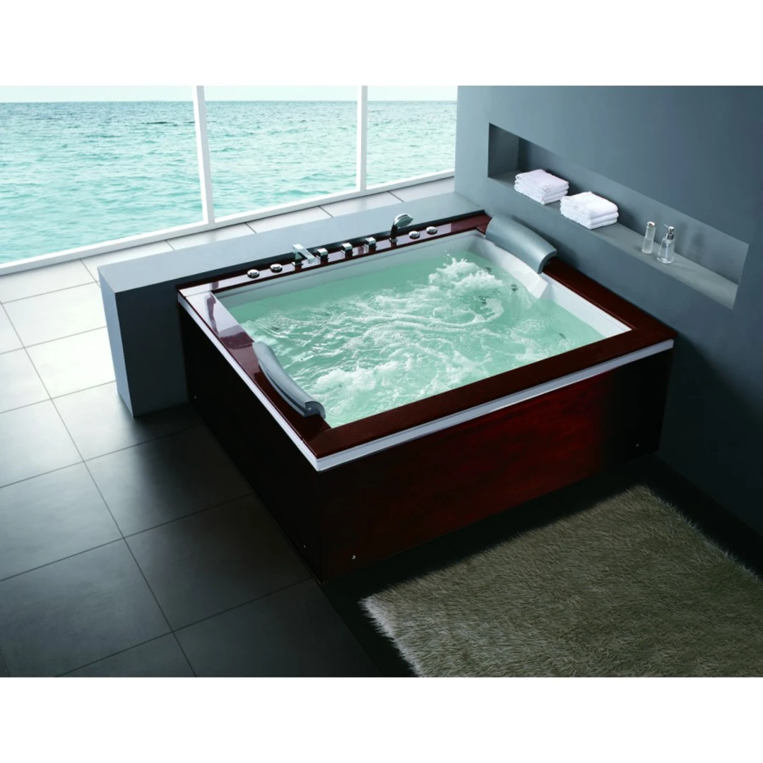 Cada cu hidromasaj - Cada cu hidromasaj dublă 2 persoane, SPA-0502, Hindustan Red, la perete 