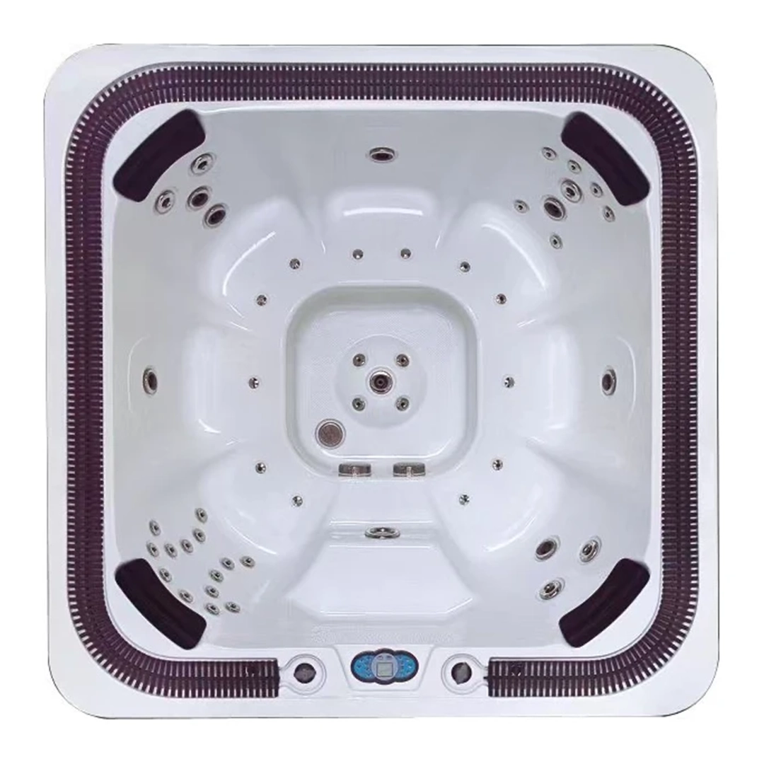 Jacuzzi exterior - Jacuzzi exterior 308 Gecko, Cappuccino, 7 persoane, acril antibacterian, masca maro