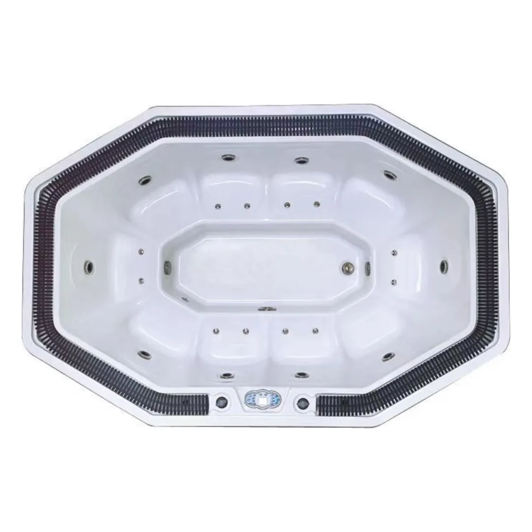 Jacuzzi exterior - Jacuzzi exterior 310 Gecko, Cappuccino, 10 persoane, acril antibacterian, masca maro