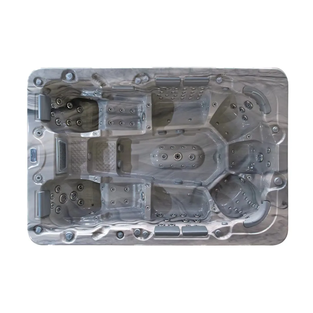 Jacuzzi exterior - Jacuzzi exterior 323 Gecko, Storm Grey, 9-10 persoane, acril antibacterian