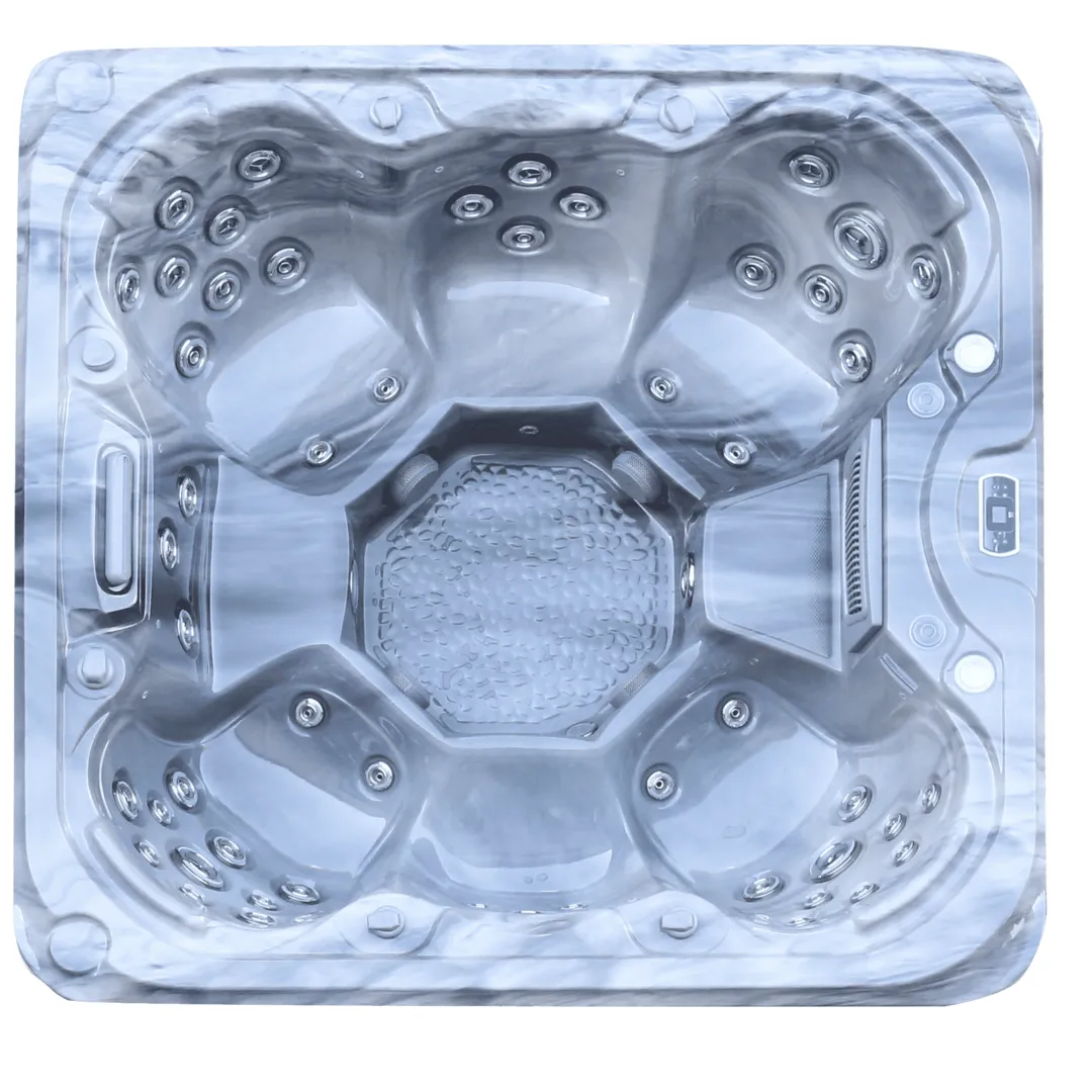 Jacuzzi exterior - Jacuzzi exterior 377 Gecko, Storm Grey, 7 persoane, acril antibacterian