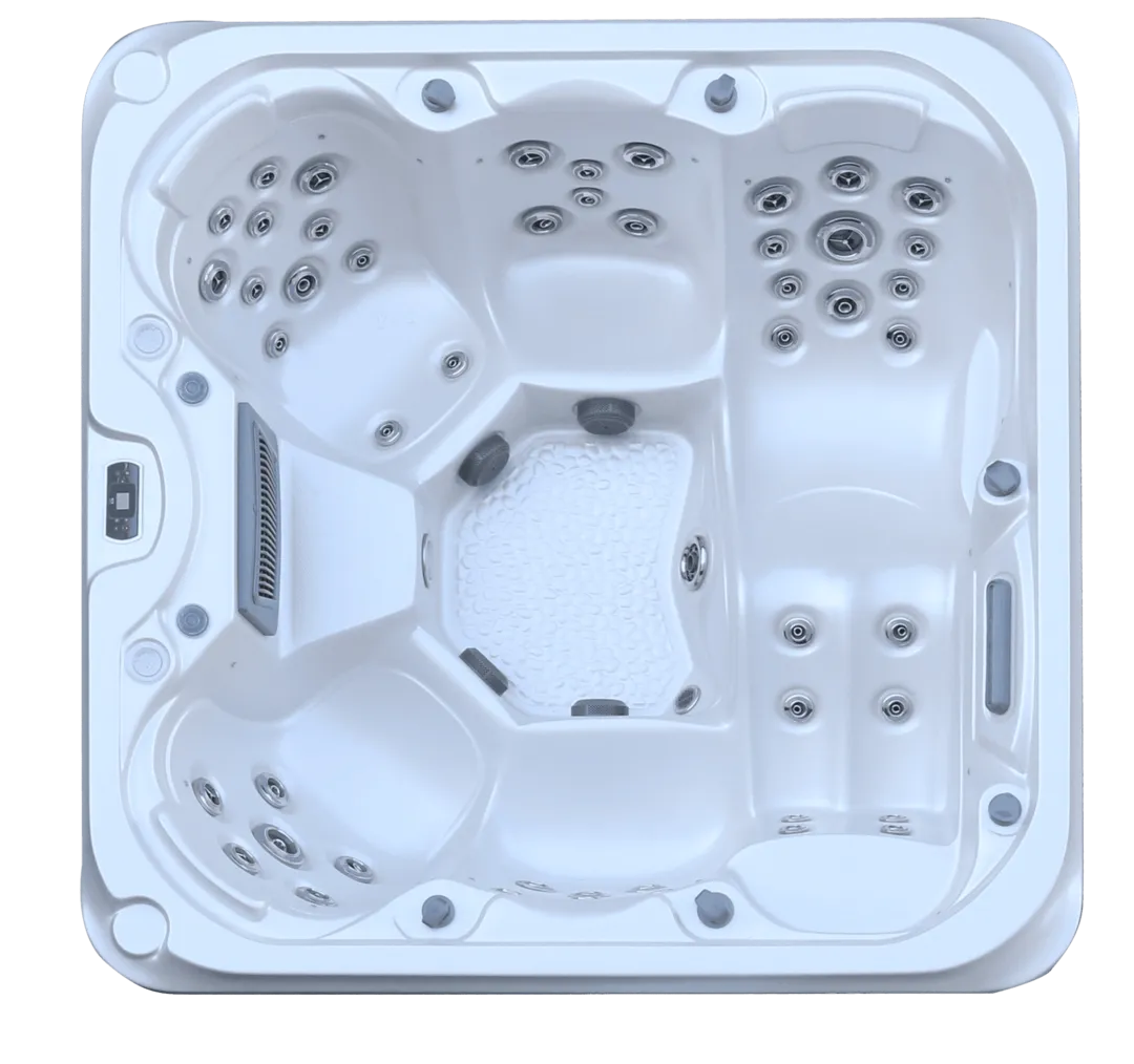 Jacuzzi exterior - Jacuzzi exterior 388 Gecko, Alb Perlat, 7 persoane, acril antibacterian