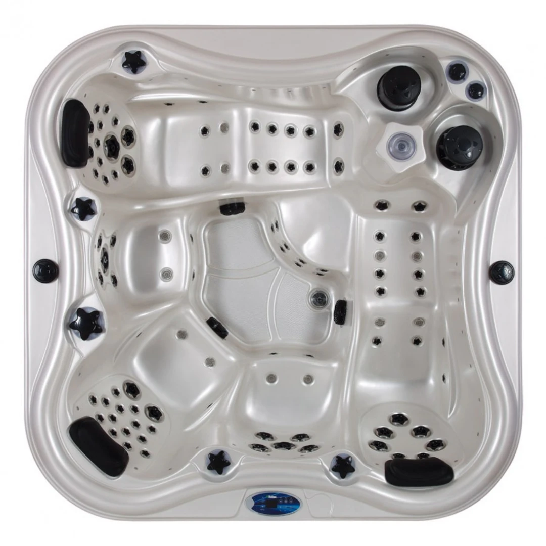 Jacuzzi exterior - Jacuzzi exterior 563 Gecko, Bianco, 5 persoane, acril antibacterian