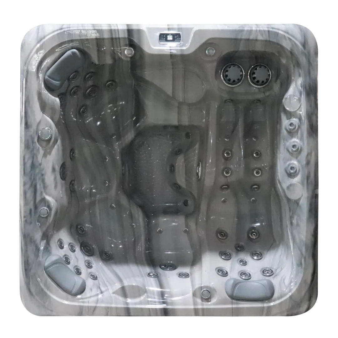 Jacuzzi exterior - Jacuzzi exterior 640 Gecko, Storm Grey, 5 persoane, acril antibacterian