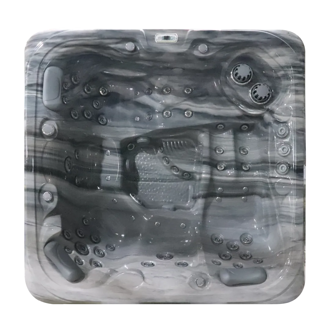 Jacuzzi exterior - Jacuzzi exterior 641 Gecko, Storm Grey, 5 persoane, acril antibacterian