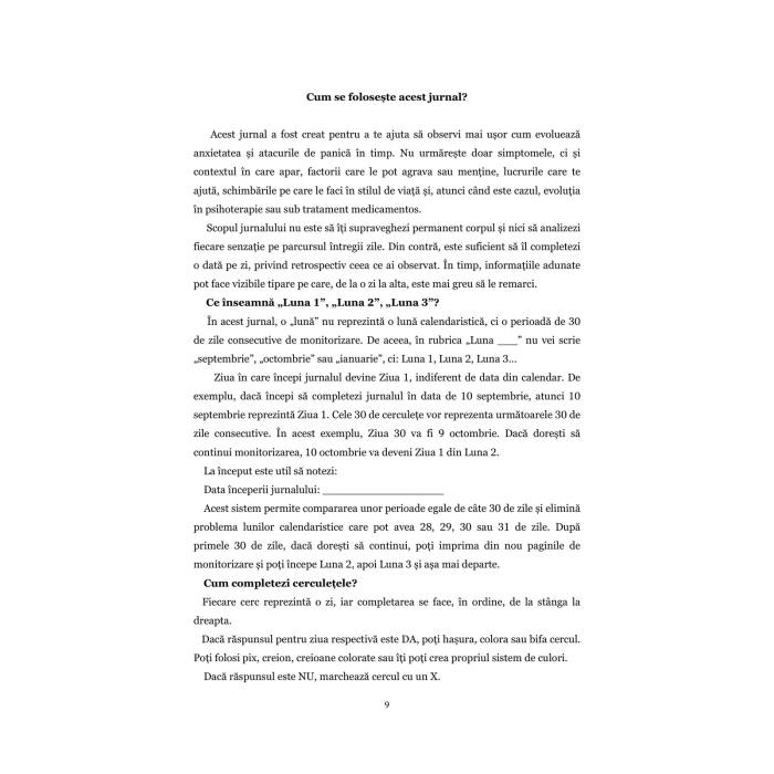 Jurnalul meu pentru anxietate și atacuri de panică [2]