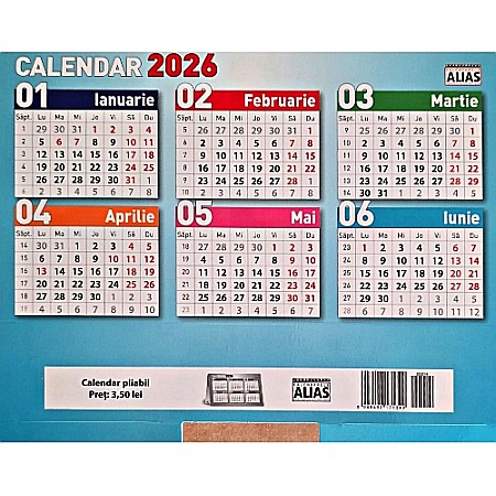 Hobby - Calendar pliabil 2026