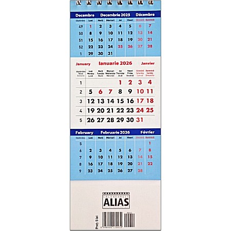Hobby - Calendar triptic de birou 2026 (mic, tip piramidă)