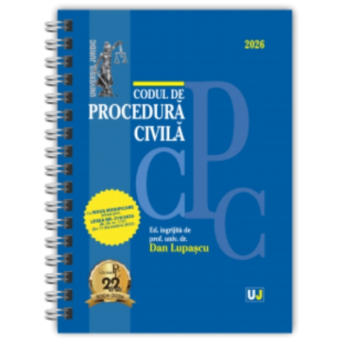 Drept/Legislație - Codul de Procedură Civilă (ed. spiralată) - ianuarie 2026
