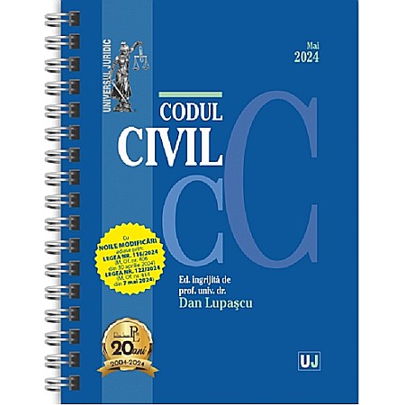 Cărți - Codul Civil - mai 2024 (ediție spiralată)