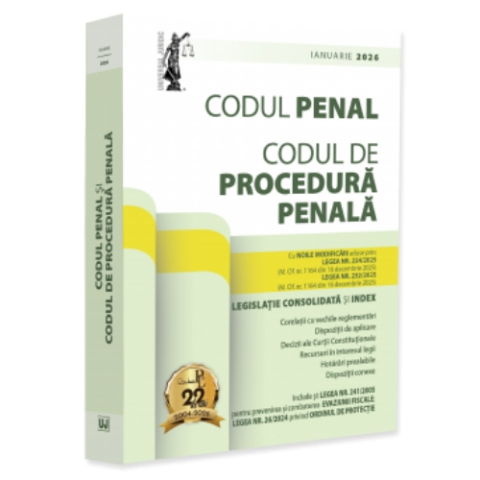 Drept/Legislație - Codul Penal și Codul de Procedură Penală - ianuarie 2026