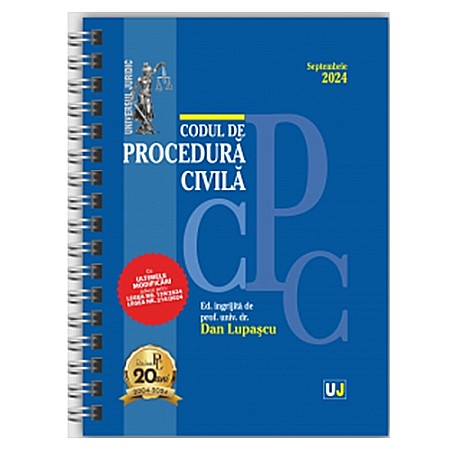 Cărți - Codul de Procedură Civilă - Septembrie 2024 (ediție spiralată)