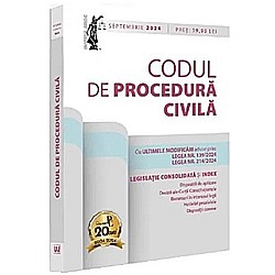 Cărți - Codul de procedură civilă: septembrie 2024