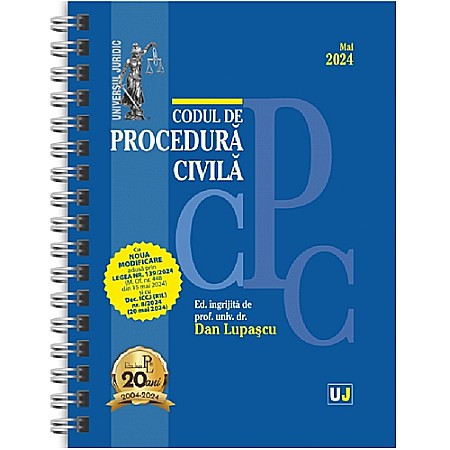 Cărți - Codul de Procedură Civilă - mai 2024 (ediție spiralată)