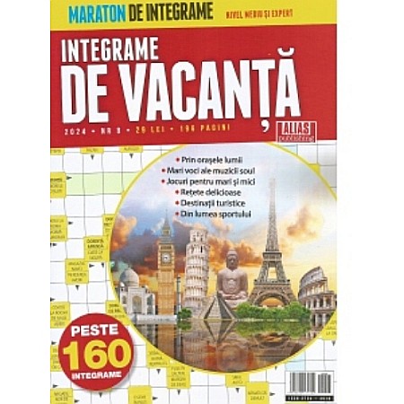 Cultură generală - Integrame de vacanță nr. 8 / 2024