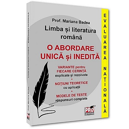 Manuale scolare/Cursuri - Limba și literatura română. Evaluarea Națională. O abordare unică și inedită
