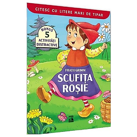 Cărți pentru copii - Scufița Roșie. Citesc cu litere mari de tipar