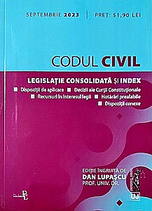 Drept/Legislație - Codul civil: septembrie 2023