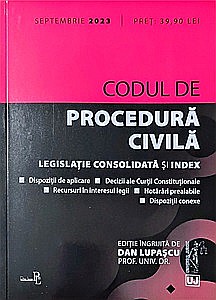 Cărți - Codul de procedură civilă: septembrie 2023
