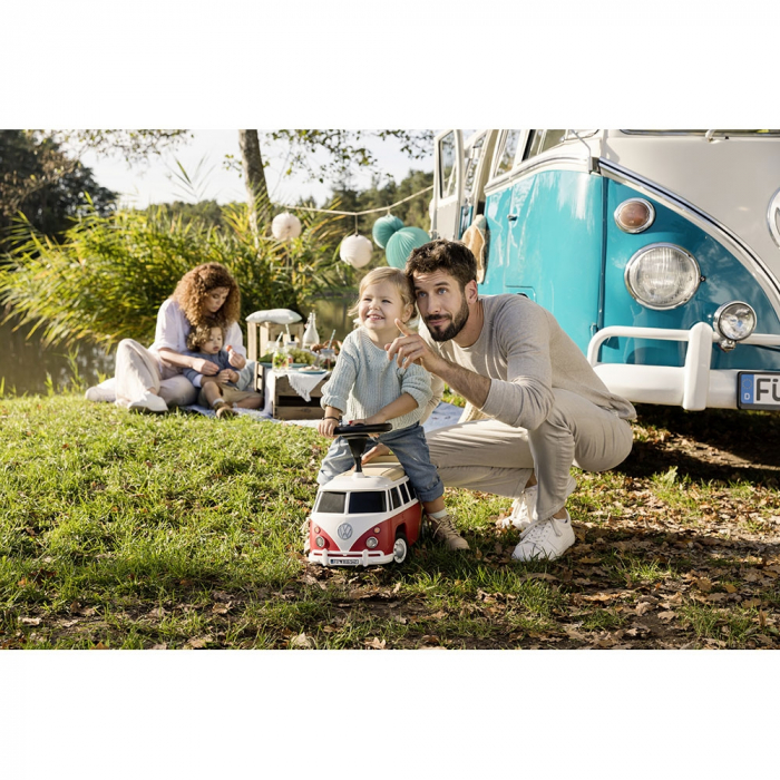 Big Baby VW T1 piros tolható kisautó [10]