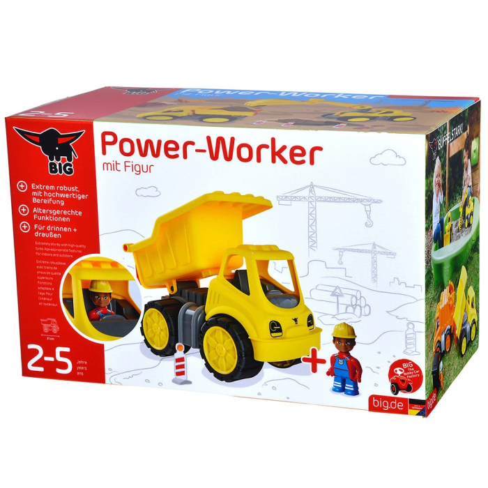 Billenős teherautó Big Power Worker figurával [5]