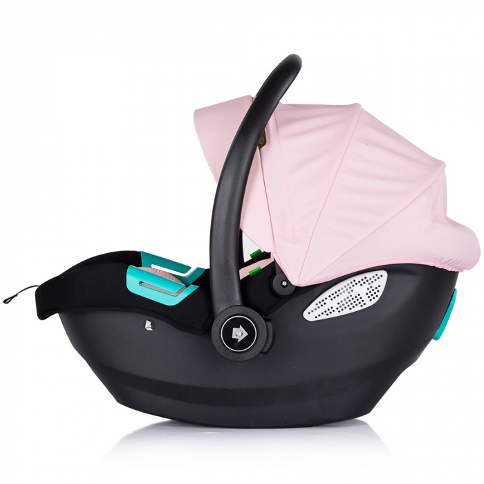 Chipolino Duo Smart 3 az 1-ben iker babakocsi rózsaszín pillecukor [9]