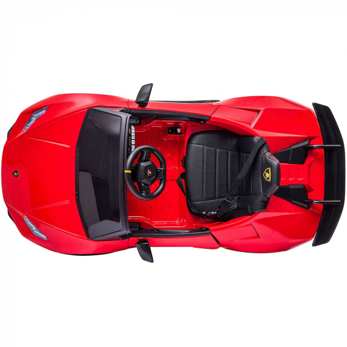 Chipolino Lamborghini Huracan piros elektromos kisautó bőrüléssel és EVA kerekekkel [13]
