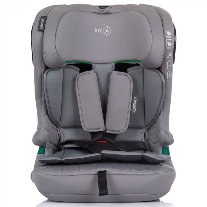 Chipolino Lux X I-Size 76-150 cm autósülés Isofix rendszerrel, gránit színben [2]